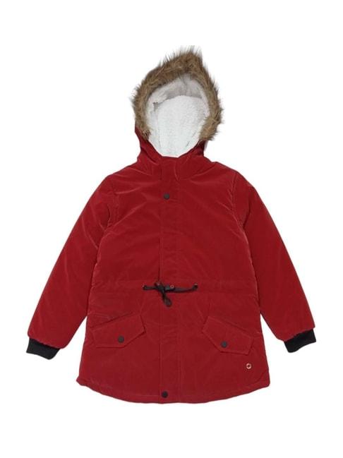 Gini & Jony Kids Red Regular Fit Full Sleeves Jacket