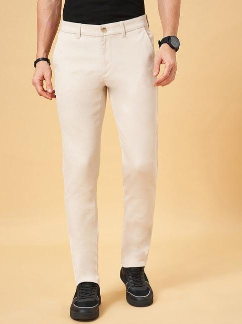 byford-by-pantaloons-ecru-slim-fit-trousers