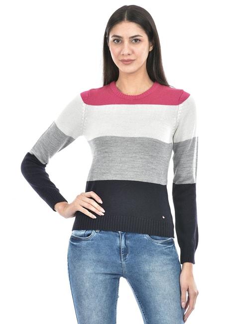 NUMERO UNO Multicolor Color-Block Sweater