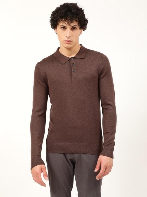 lindbergh-dark-brown-mel-slim-fit-sweater