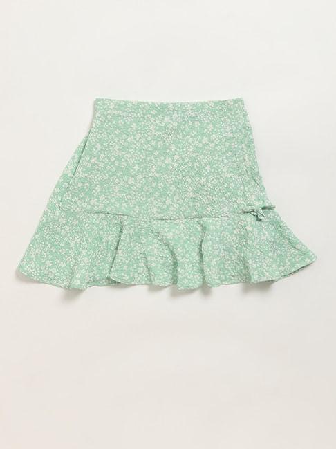 Y&F Kids by Westside Green Flared Skirt