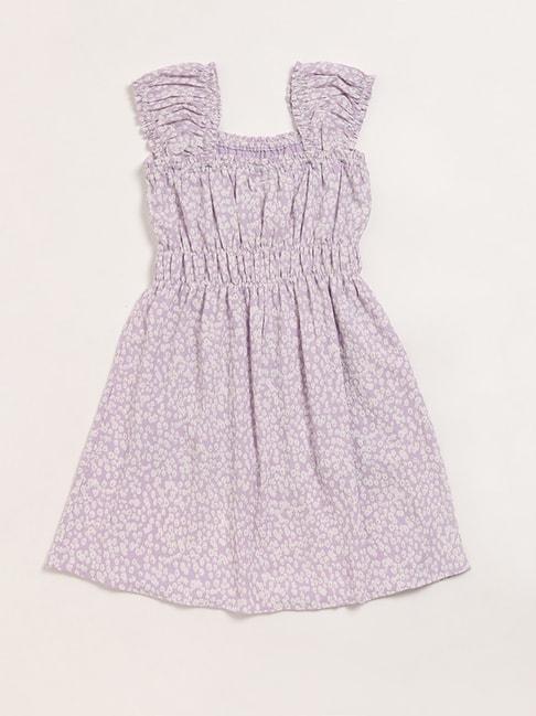 Y&F Kids by Westside Lilac Smocked Waist Dress