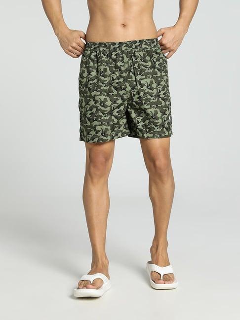 puma-forest-green-cotton-regular-fit-printed-boxers