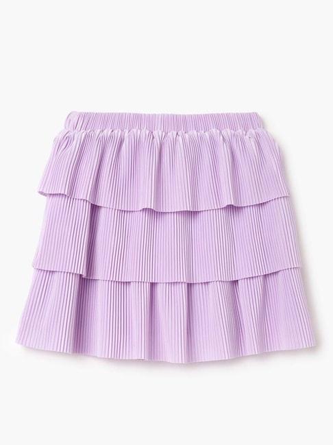 United Colors of Benetton Kids Purple Regular Fit Skirt