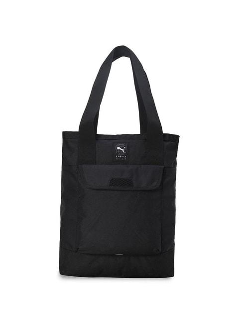 Puma Forever Better Black Polyester Solid Tote Handbag