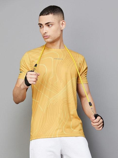 Fame Forever By Lifestyle Yellow Regular Fit Printed T-Shirt