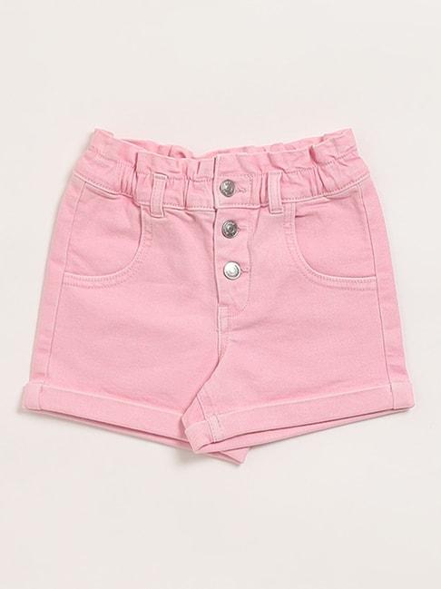 HOP by Westside Pink Denim Shorts
