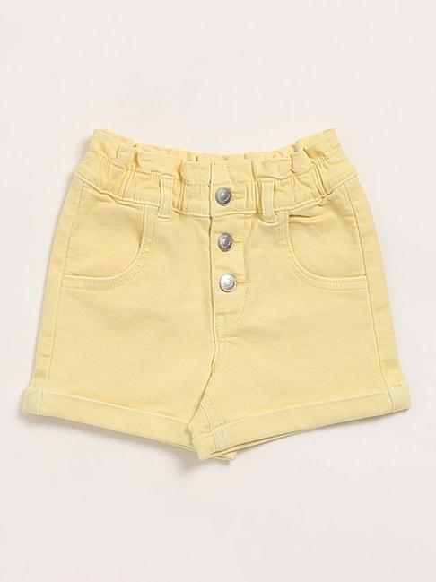 HOP by Westside Yellow Denim Shorts
