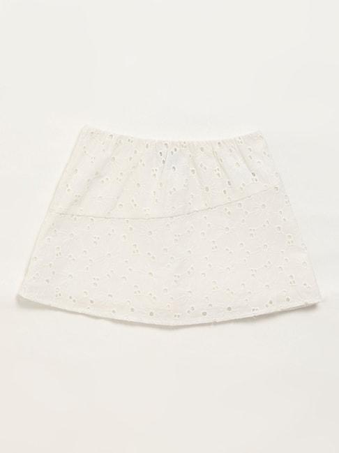 HOP Kids by Westside White Embroidered Skirt