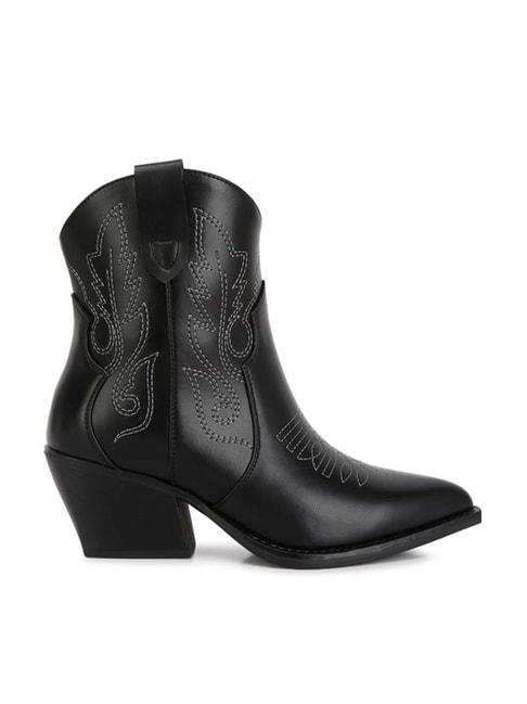 london-rag-women's-black-cowboy-boots