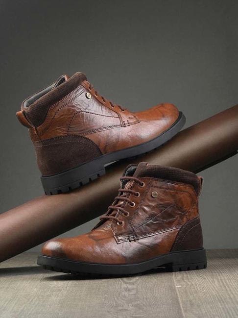 spykar-men's-brown-derby-boots