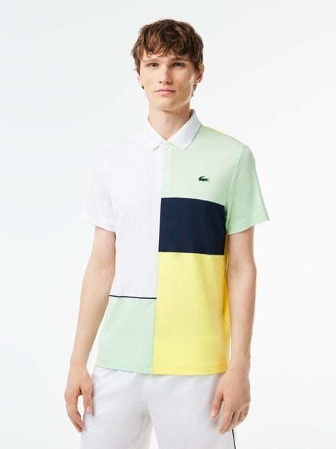 Lacoste Multicolored Regular Fit Colour Block Polo T-Shirt