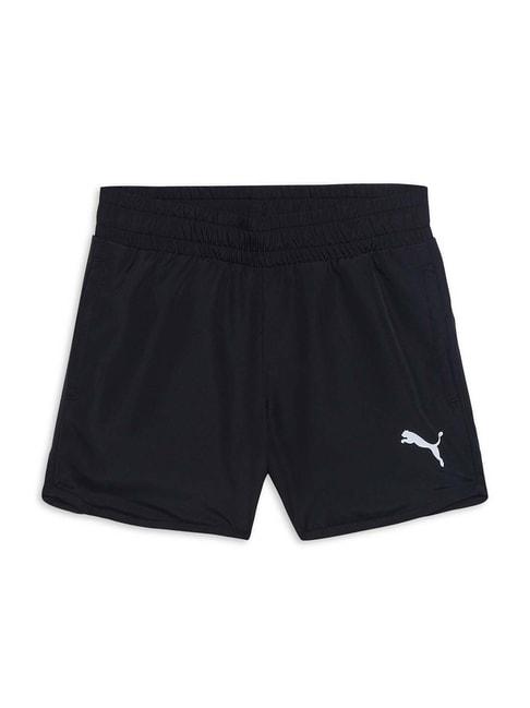 puma-kids-active-black-logo-shorts
