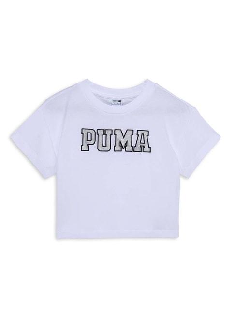 puma-kids-graphics-dancing-queen-white-cotton-printed-t-shirt