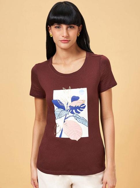 honey-by-pantaloons-brown-cotton-printed-t-shirt