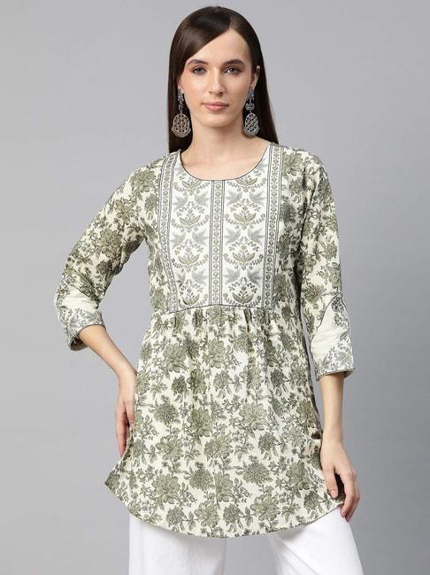 readiprint-fashions-white-cotton-embroidered-a-line-kurti
