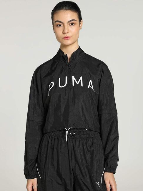 Puma Black Printed Sports Jacket