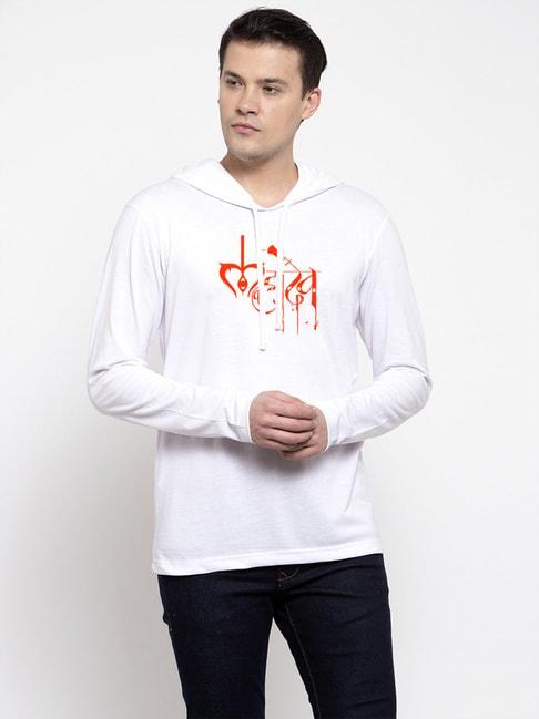 friskers-white-regular-fit-graphic-print-hooded-t-shirt