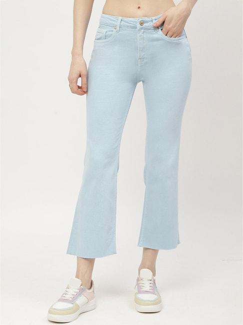 madame-sky-blue-cotton-relaxed-fit-mid-rise-jeans