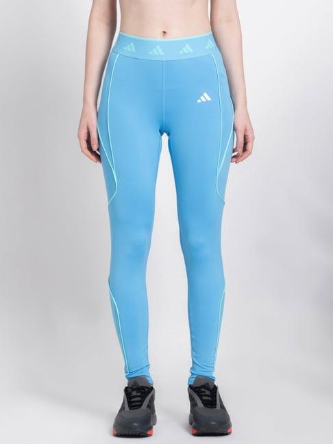 adidas-blue-printed-sports-tights