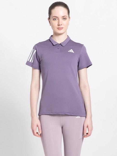 adidas Purple Printed Sports T-Shirt