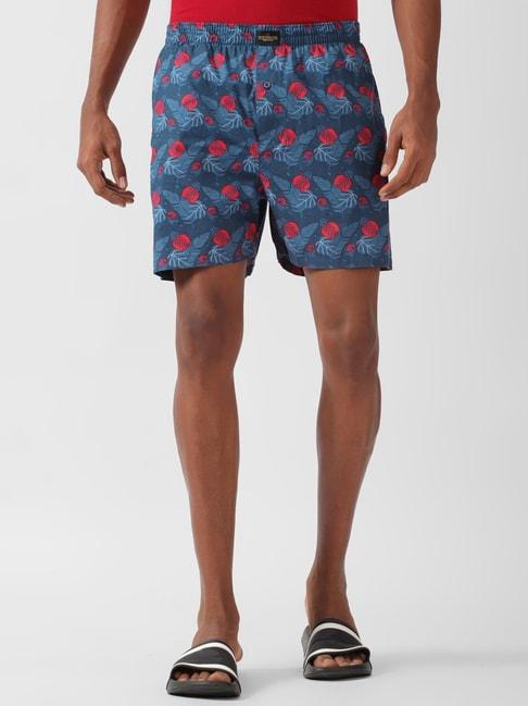 peter-england-blue-cotton-regular-fit-printed-boxers
