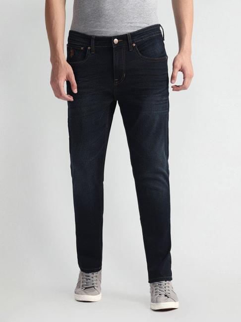U.S. Polo Assn. Blue Cotton Skinny Fit Jeans