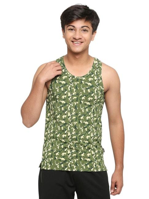 Frenchie Kids Green Camouflage Vest