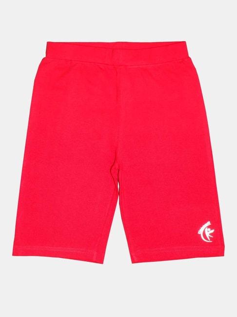 kiddopanti-kids-coral-logo-cycling-shorts