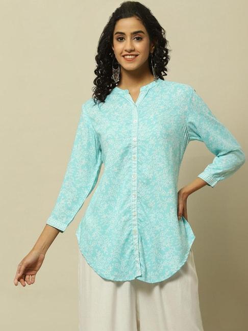 rangriti-blue-printed-tunic