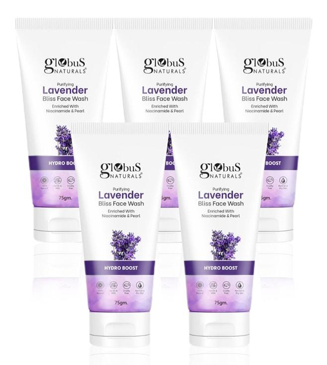 Globus Naturals Purifying Lavender Face Wash - Pack of 5