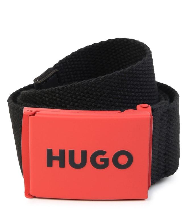 Hugo Kids Black Logo Formal Belt