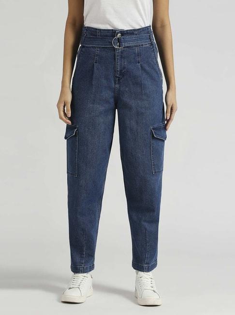 pepe-jeans-blue-high-rise-jeans