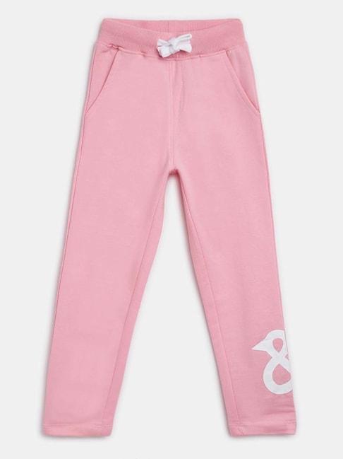 Tales & Stories Kids Pink Cotton Printed Trackpants