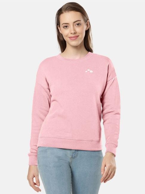 Jockey Pink Cotton Printed Sweatshirt