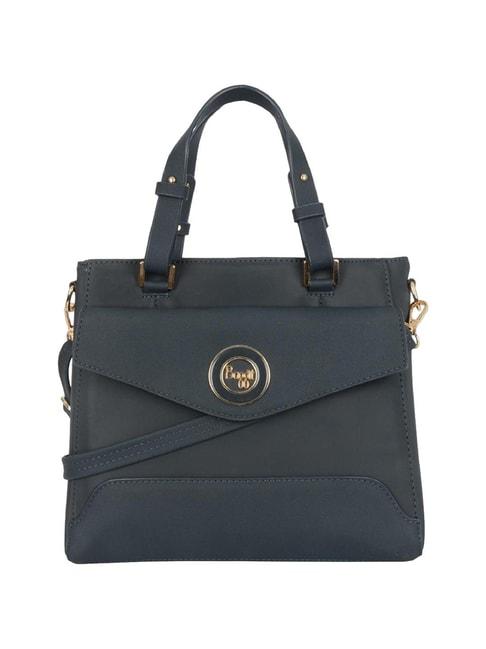 baggit-ginnie-jenkin-blue-pu-solid-handbag