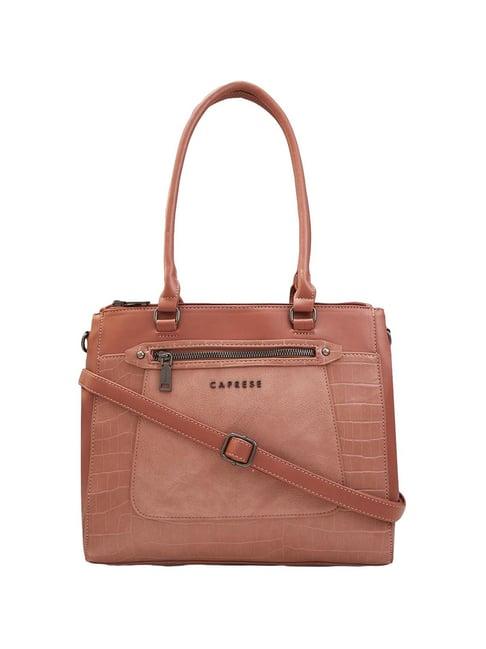 caprese-gigi-nude-faux-leather-textured-shoulder-handbag
