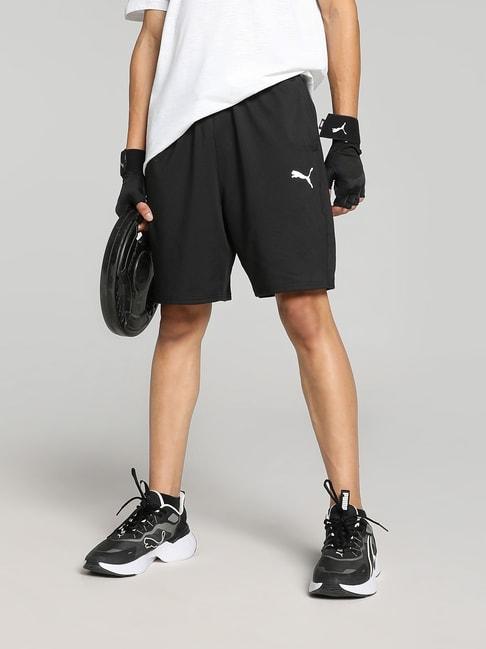 Puma Black Regular Fit Sports Shorts