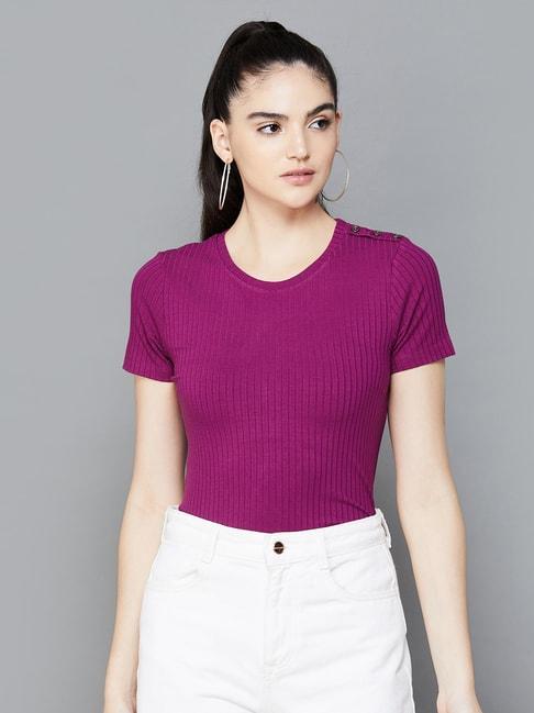 Code by Lifestyle Fuchsia Regular Fit Top
