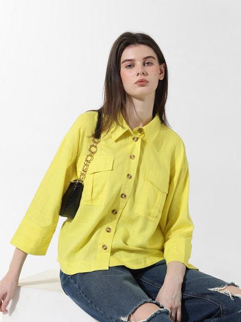 Only Yellow Relaxed Fit Shirt
