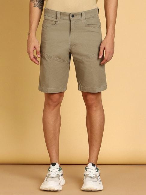 wrangler-brown-regular-fit-shorts