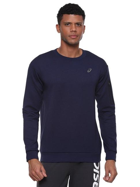 asics-dark-blue-regular-fit-sweatshirt