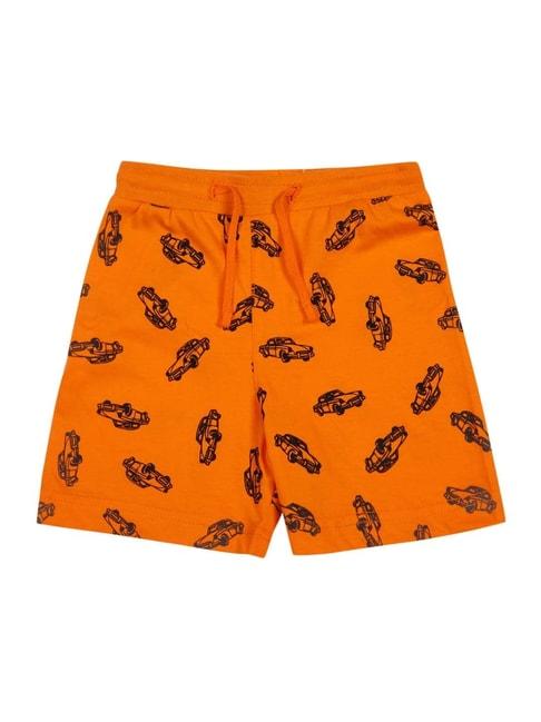 bodycare-kids-orange-cotton-printed-shorts