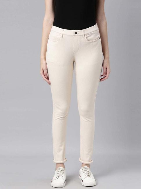 Go Colors! White Mid Rise Jeggings