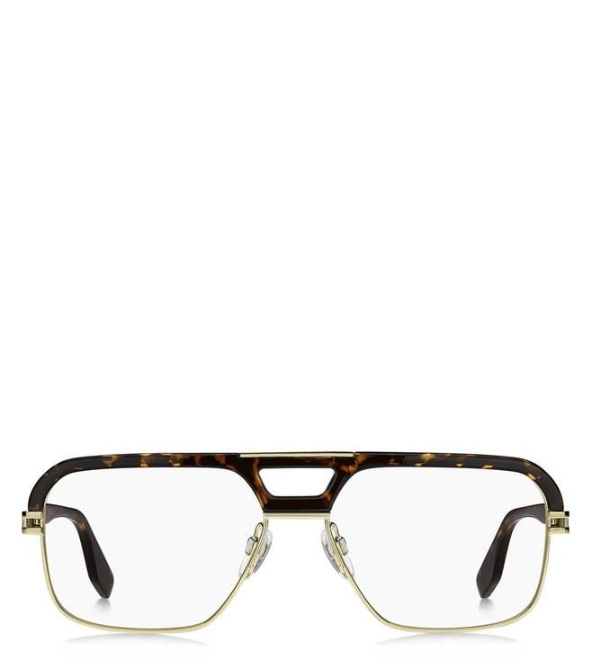 Marc Jacobs MARC 677 Gold Rectangular Eyewear Frames for Men