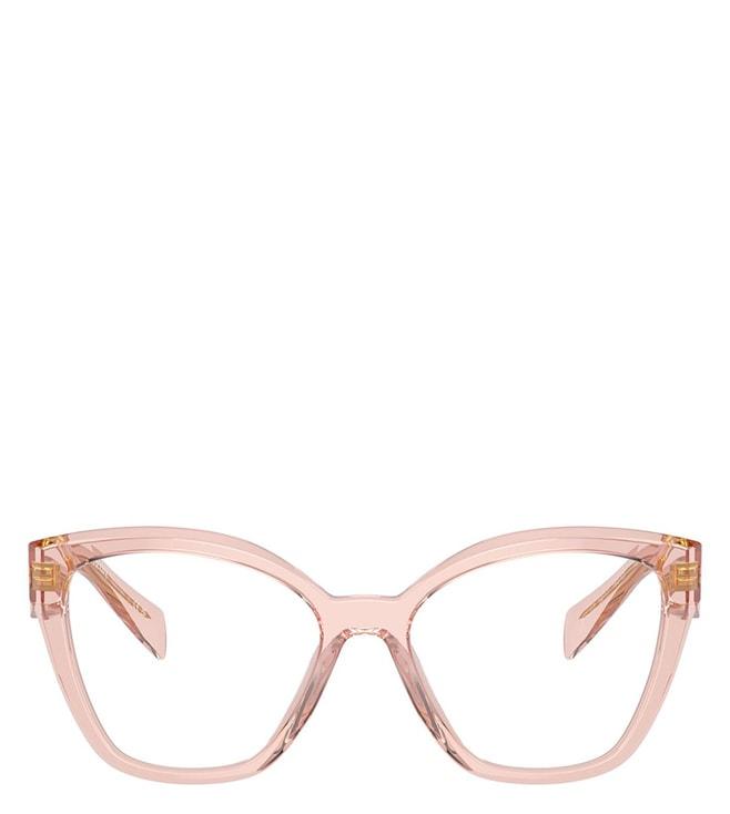 Prada 0PR20ZV19Q1O152 Pink Cat Eye Frames for Women