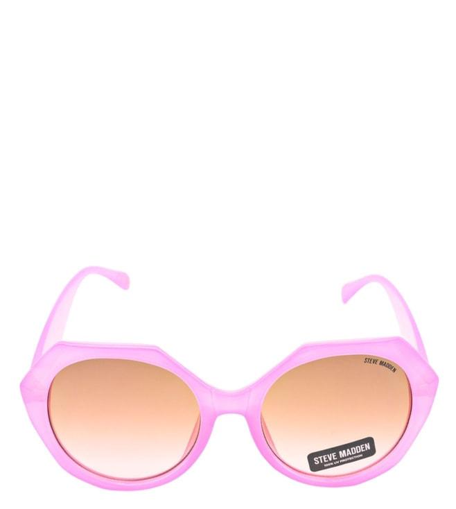 Steve Madden X17032 Brown UV Protected Irregular Sunglasses for Women