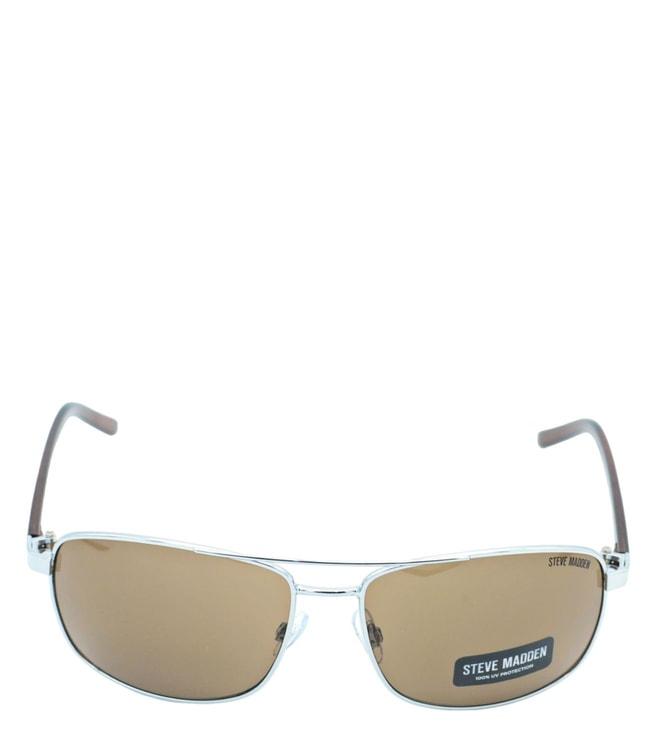 Steve Madden X17113 Brown UV Protected Aviator Sunglasses for Men