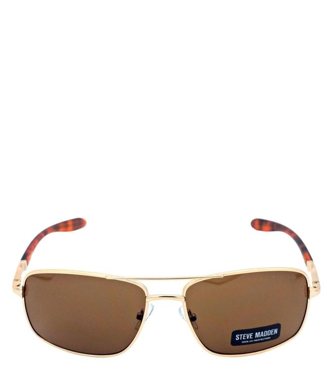Steve Madden X17117 Brown UV Protected Aviator Sunglasses for Men