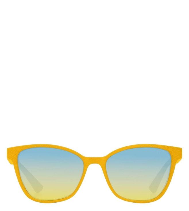 Stones 3D Walsh Yellow Cat Eye Sunglasses for Women